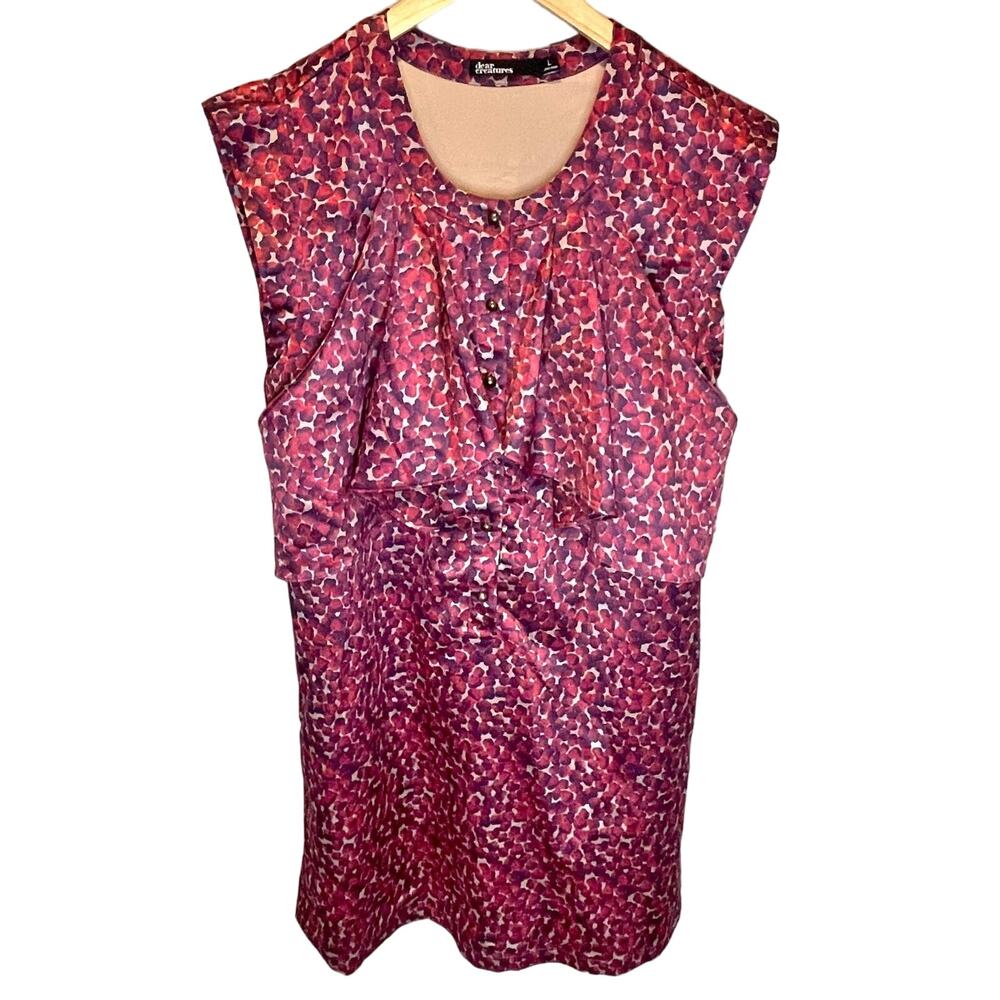 Dear Creatures NWT Satin Printed Dress - size Large